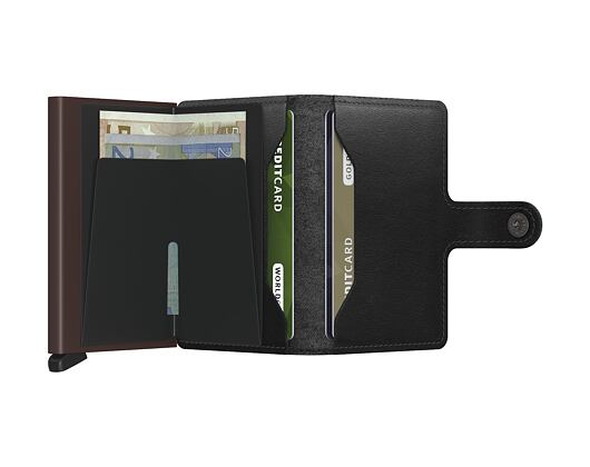 Geldbörse Secrid Miniwallet Original Black & Brown