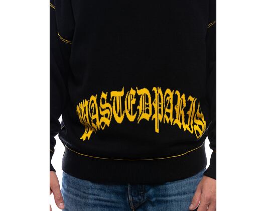 Strickpullover Wasted Paris Sweater WP Reverse Kingdom Black/Gold