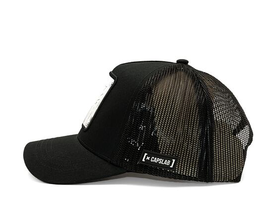 Kappe Capslab Trucker - Warner Bros - Rick and Morty - Schwarz / Metallic