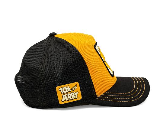 Kappe Capslab Tom and Jerry Trucker - Victorious Corduroy Jerry - Yellow / Black
