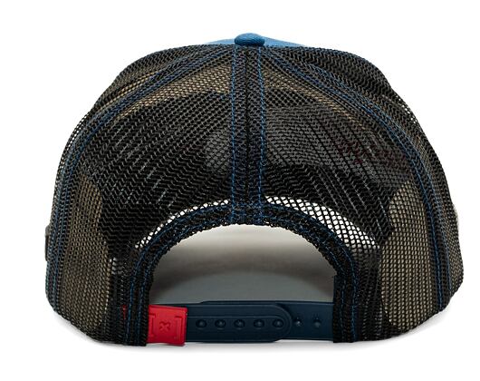 Kappe Capslab Naruto Trucker - Itachi - Royal Blue / Black