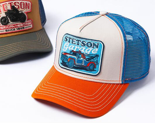 Kappe Stetson - Trucker Cap Stetson's Garage - Orange/Sand