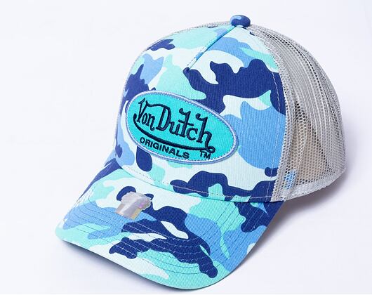 Kappe Von Dutch Austin Trucker - Camo Blue