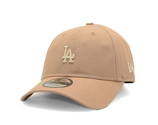 Kappe New Era - 9FORTY Summer Washed - LA Dodgers - Camel / Off White