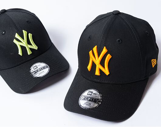 Kinder Kappe New Era - 9FORTY League Essential - NY Yankees - Black / Orange