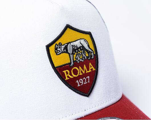 Kappe New Era - 9FORTY Trucker Core AS Roma - White / Red