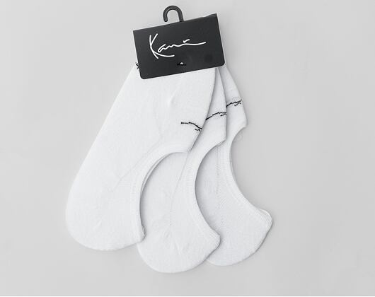 Socken Karl Kani Signature Invisible Socks 3 Pack white