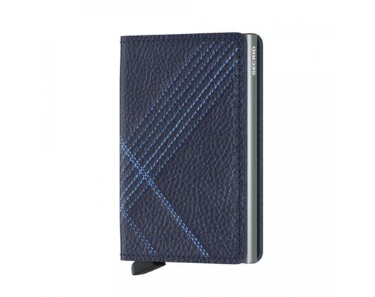 Geldbörse Secrid Slimwallet Stitch Linea - Navy