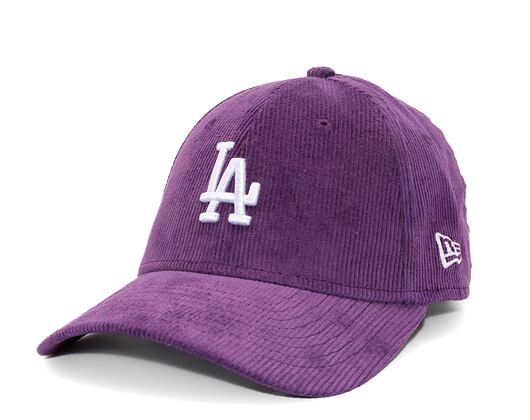 Kappe New Era - 9FORTY MLB Cord - LA Dodgers - Purple / White