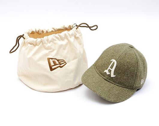 Kappe New Era - 9FIFTY Retro Crown Harris Tweed - Oakland Athletics - New Olive
