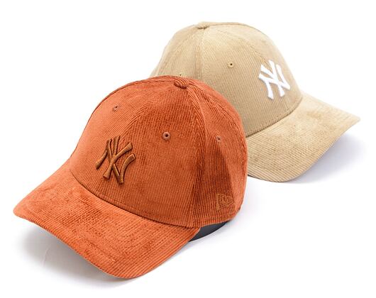 Kappe New Era - 9FORTY MLB Cord - NY Yankees - Brown