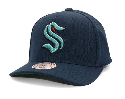 Kappe Mitchell & Ness - Team Ground 2.0 Pro Snapback - Seattle Kraken - Navy