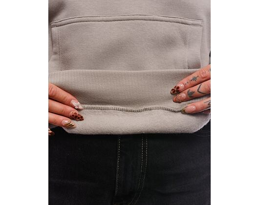 Damen Pullover Karl Kani Woven Signature Glitter OS Hoodie light grey