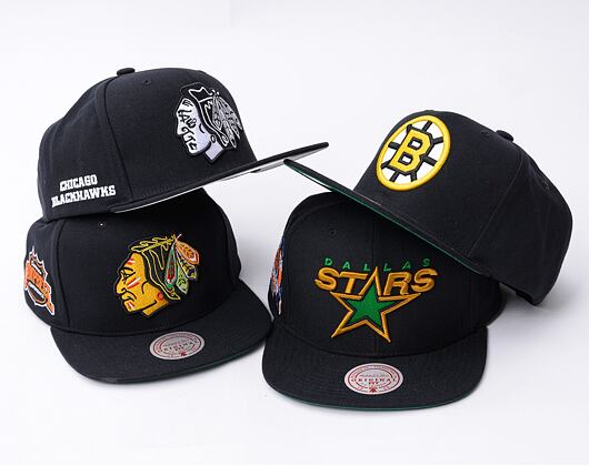 Kappe Mitchell & Ness - Conference Patch Snapback Vntg - Boston Bruins - Black