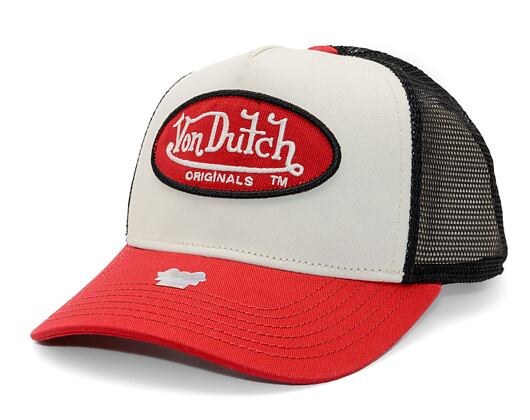 Kappe Von Dutch - Trucker Boston - Cotton Twill White / Red