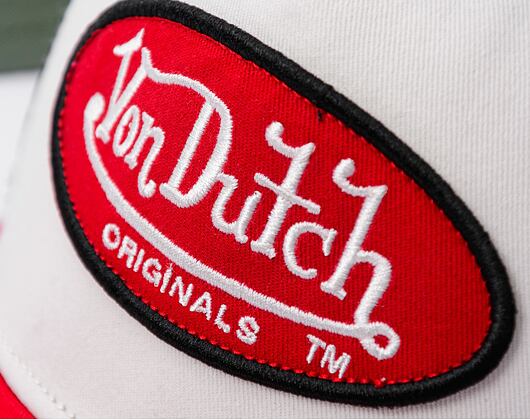 Kappe Von Dutch - Trucker Boston - Cotton Twill White / Red