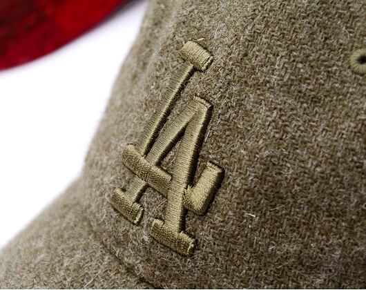 Kappe New Era - 9TWENTY MLB Harris Tweed - LA Dodgers - Olive