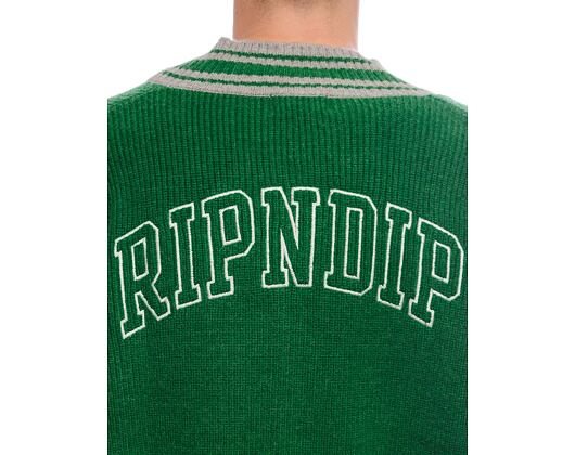 Strickpullover Rip N Dip - Team Spirit Varsity Cardigan  (Green/Grey)