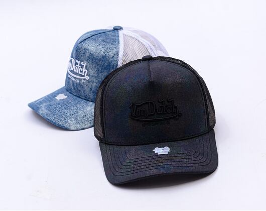 Kappe Von Dutch - Trucker Newark - Caps - Cot Twill Denim - Black