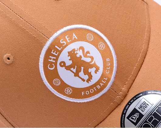 Kappe New Era - Pop Outline 9FORTY - Chelsea FC Lion Crest - Ochre / White