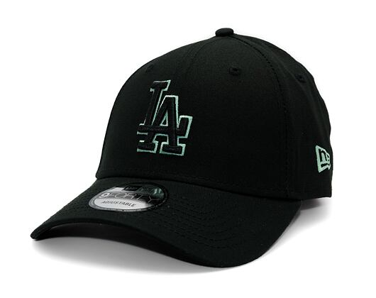 Kappe New Era - MLB Team Outline 9FORTY - LA Dodgers - Black / Mint Green