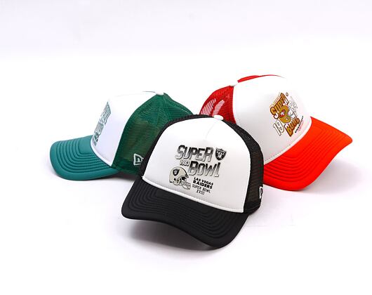 Kappe New Era - NFL Superbowl 9FORTY Trucker - Las Vegas Raiders - Black