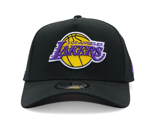 Kappe New Era - NBA Side Patch 9FORTY A-Frame - LA Lakers - Black