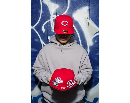Kappe New Era - MLB Image Drop - All Over Print 59FIFTY - Cincinnati Reds - Scarlet