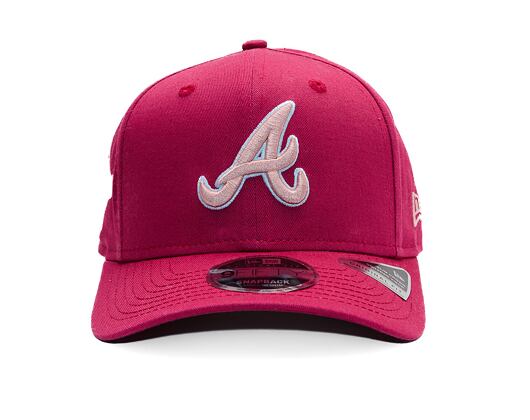 Kappe New Era - MLB World Series 9FIFTY Original Fit - Atlanta Braves - Burgundy / Pink