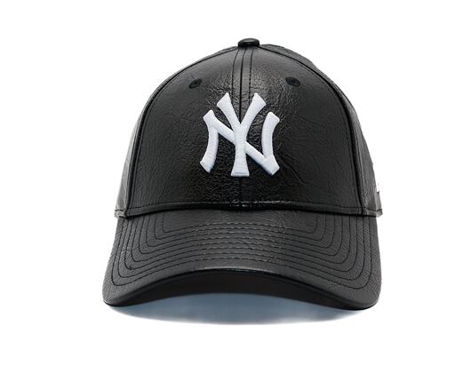 Damen Kappe New Era - MLB Crinkled PU 9FORTY - NY Yankees - Black / White