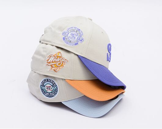 Kappe New Era - MLB World Series Patch 9FORTY - San Diego Padres - Cream / Ochre