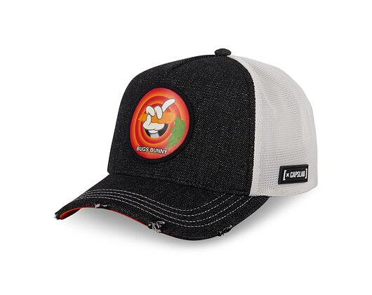 Kappe Capslab - Trucker Looney Tunes - Bugs Bunny Carrot - Denim Black