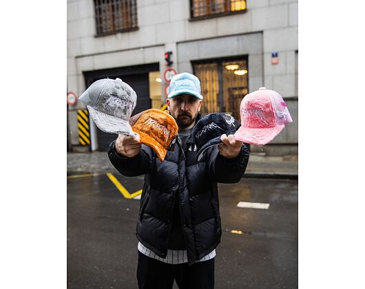 Kappe Reflection Luxury Fuzzy Trucker - Koralle Pink / Weiß