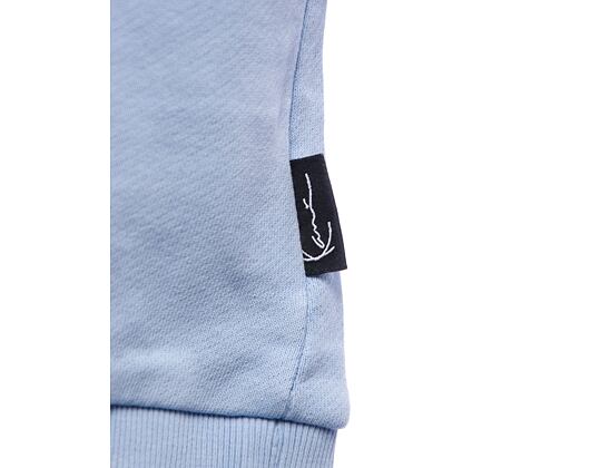 Pullover Karl Kani - College Heavy Crop Zip Hoodie - light blue