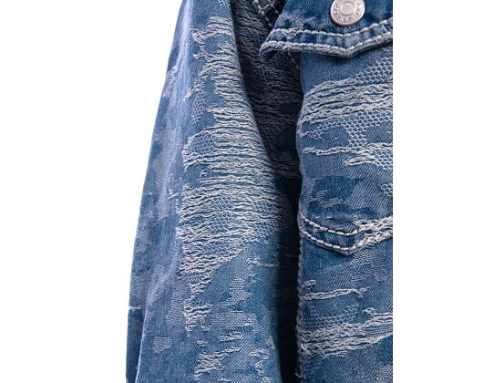 Jacke Karl Kani - Og K Distress Camo Os Denim Jacket - medium blue