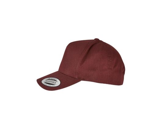 Kappe Yupoong 5-Panel Curved Classic Snapback burgundy