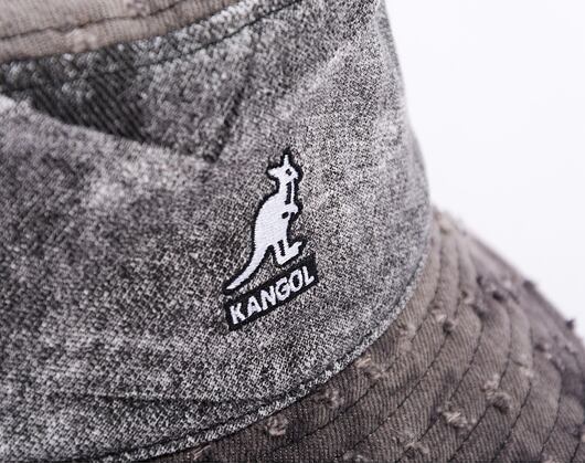 Hut Kangol - Denim Mashup Bucket - Black Trompe L'Oeil