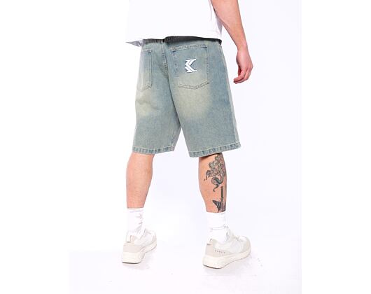 Shorts Karl Kani OG Denim Baggy Jorts bleached blue