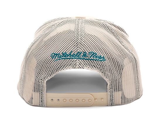 Kappe Mitchell & Ness - Detroit Pistons - Evergreen Trucker Hwc - Off White