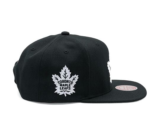 Kappe Mitchell & Ness - Toronto Maple Leafs - Evergreen Black White Snapback - Black