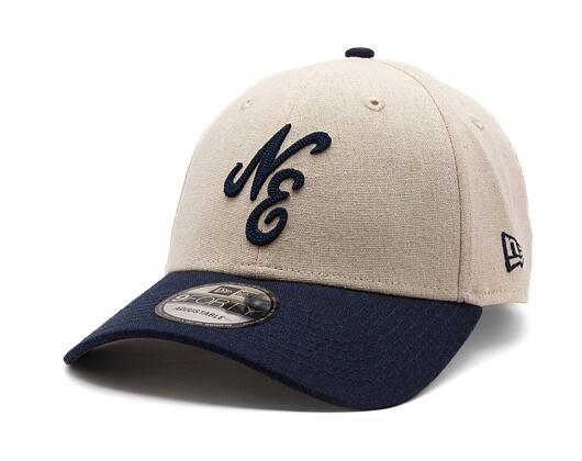 Kappe New Era - Branded Linen 9FORTY - Stone / Navy