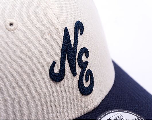 Kappe New Era - Branded Linen 9FORTY - Stone / Navy