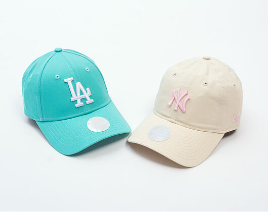 Damen Kappe New Era - MLB Contrast Stitch 9TWENTY - NY Yankees - Cream / Pink