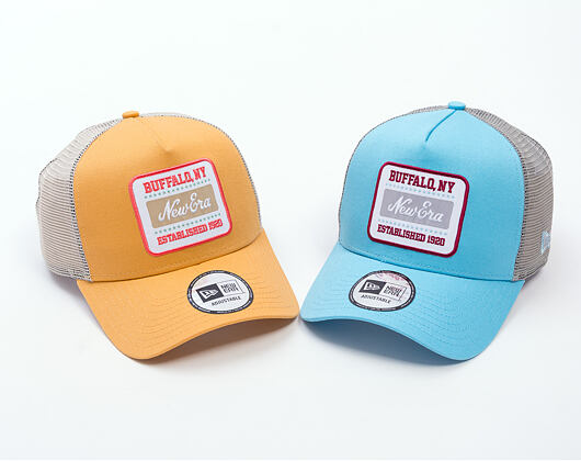 Kappe New Era - Branded Buffalo Patch 9FORTY Trucker - Blue