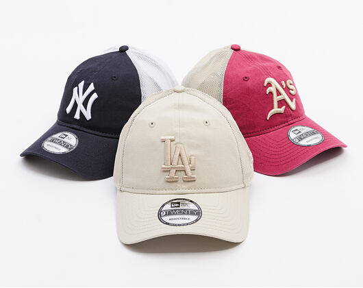 Kappe New Era - MLB Washed Mesh 9TWENTY - LA Dodgers - Stone