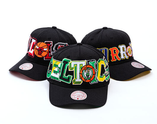 Kappe Mitchell & Ness - NBA Hyper Type Pro Snapback - Boston Celtics - Black