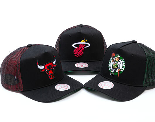 Kappe Mitchell & Ness - NBA Tremor Trucker - Boston Celtics - Black