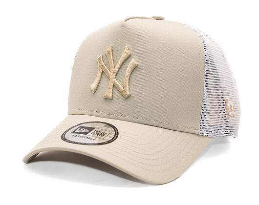 Kappe New Era - MLB League Essential 9FORTY Trucker - NY Yankees - Stone
