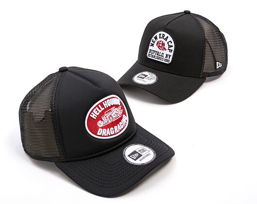 Kappe New Era - Branded Graphic Patch 9FORTY Trucker - Black / Cherry