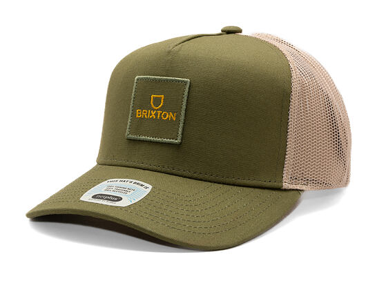 Kappe Brixton - Alpha Block X C Mp Mesh Cap - Ivy Green/Sand